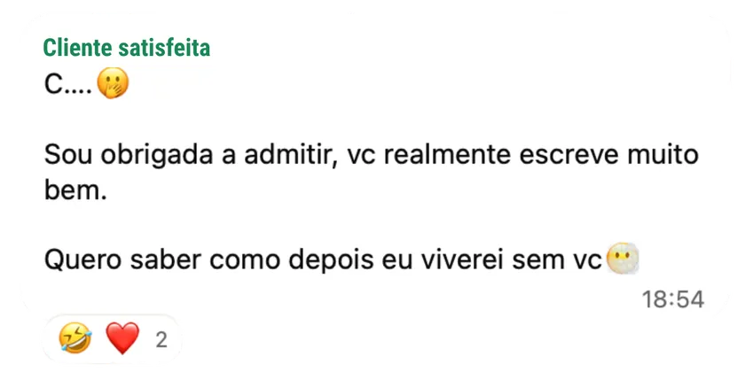 Depoimento de cliente da Core